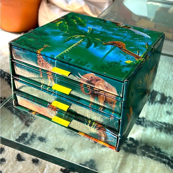 Drawers - organizer box storage - jewelry and more - jungle - animals - Picture 2 of 4